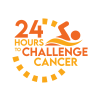 Logo for 24hrs to Challenge Cancer - 12PM (midday) swim